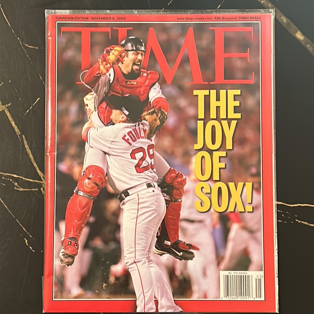 Time Magazine 2004 Boston Red Sox World Series Champions.  Cdn edition.  Mint.